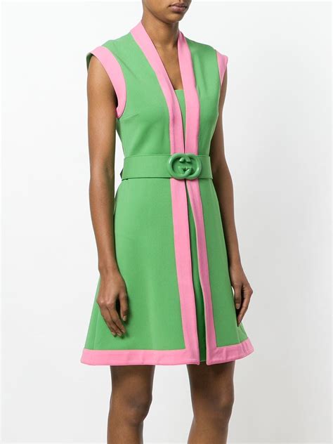 gucci pink work dress|gucci pink and green dress.